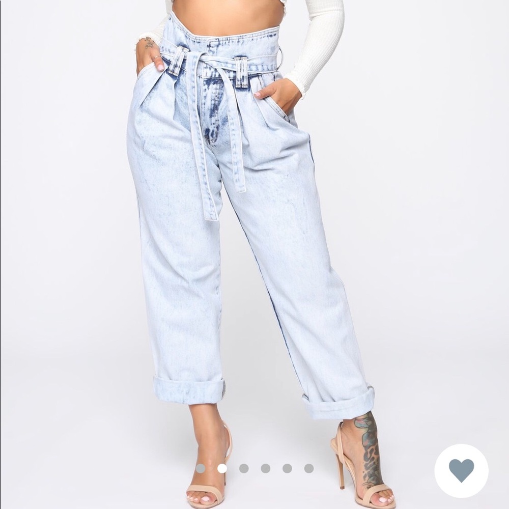 Fashion Nova Paper bag jeans